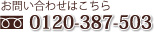 ���₢���킹�͂����� 0120-387-503